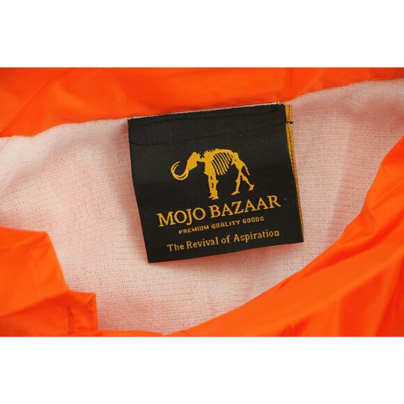 Mojo Bazaar Laboratory Capsule Collection Orange Windbreaker Snap Jacket - Picture 4 of 4